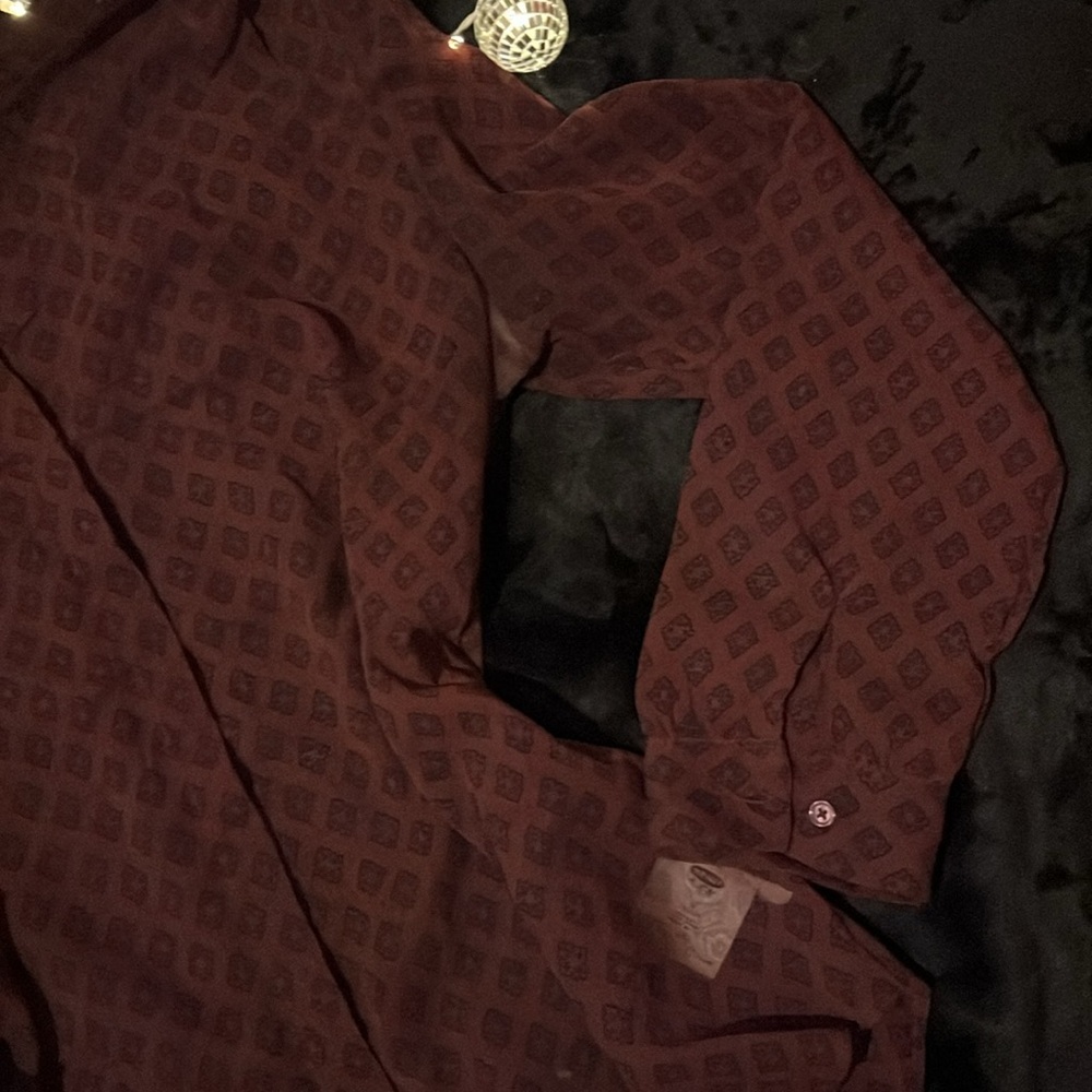 Sheer Button Down Top - Picture 4 of 6